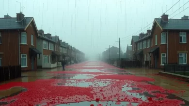 Photo of Необычное явление кровавого дождя, 2001 год